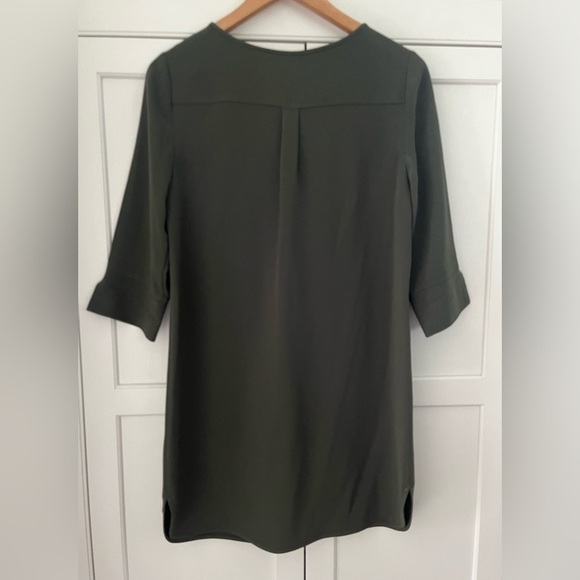 DIANE VON FURSTENBERG Mini Dress Size 2 Olive Green - Picture 5 of 7